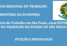 Atenção: Protocolo e Petição devem ser feitos eletronicamente