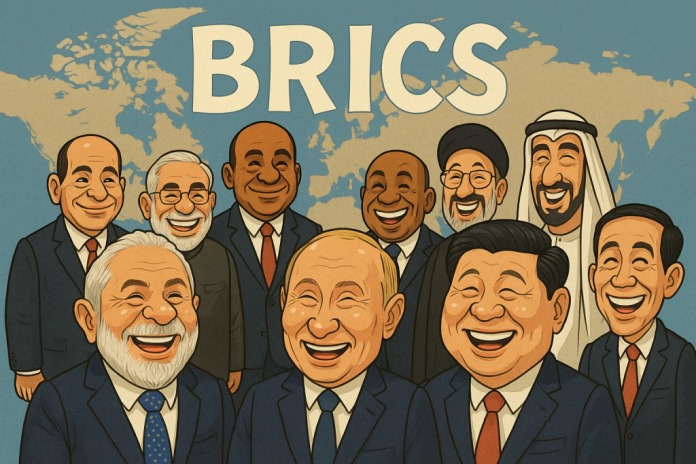 Arte: Feraesp/ principais lideres do BRICS