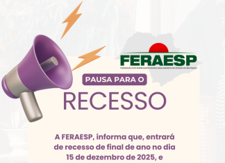 Pausa para o recesso – entre os dias 15 de dezembro e 4 de janeiro