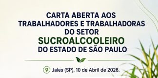 Carta aberta do setor sucroalcooleiro, assinada pelos presidentes das federações de SP